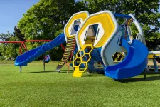 Thumbnail for a yellow and blue playground