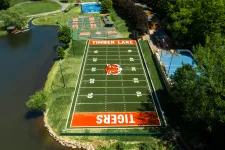 Thumbnail for a high angle view of a football field