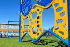 Thumbnail for a large yellow and blue structure