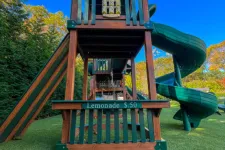Thumbnail for a small play structure in a grassy area