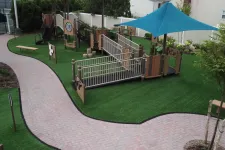 Thumbnail for a small playground with a slide