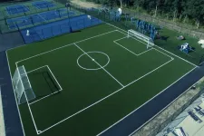 Thumbnail for a football field with a net