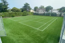 Thumbnail for a tennis court with a net
