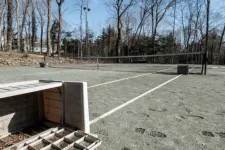 Thumbnail for a tennis court with trees