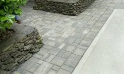 Thumbnail control image for a small garden with a stone path