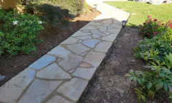 Thumbnail control image for a stone pathway with a stone path