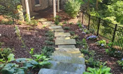 Thumbnail control image for a stone staircase leading up to a house