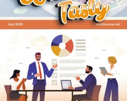 Business team discussing IT and cybersecurity compliance with charts and laptops in a meeting room.