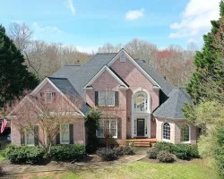 a large brick house