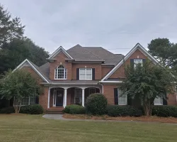 a large brick house