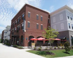 a large brick building