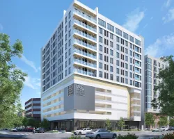 a large white building