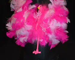 a pink fuzzy object