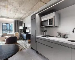 Homewood Suites & Canopy by Hilton Custom Kitchen Millwork and Quartz Countertops