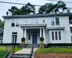 a house with a staircase