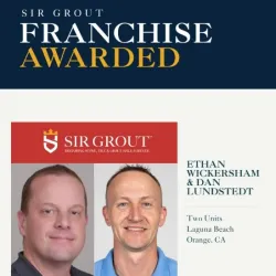 Sir Grout franchise awarded to Ethan Wickersham and Dan Lundstedt for Laguna Beach, Orange CA units