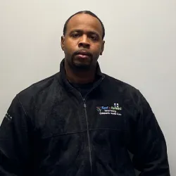 a man looking at the camera