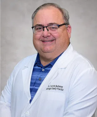 A portrait of Kevin J. Buchanan, MD.