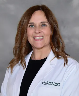 A portrait of Margaux Maynard, FNP.