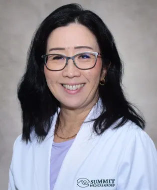 A portrait of Kimberly Kim, MD.