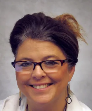 A portrait of Eva Fields, FNP.