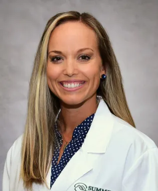 A portrait of Ashley Condo, FNP-C.