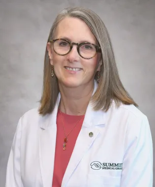 A portrait of Christine W. Hunley, MD.