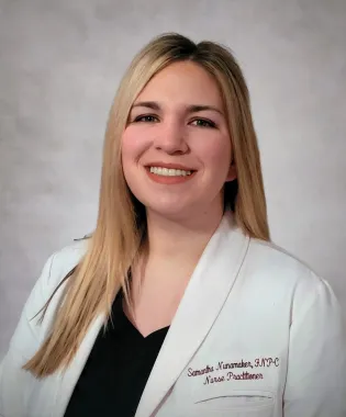 A portrait of Samantha Nunamaker, FNP-C.