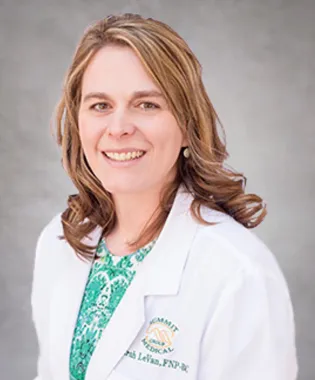 A portrait of Sarah LeVan, APRN.