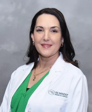 A portrait of Karla West, FNP.