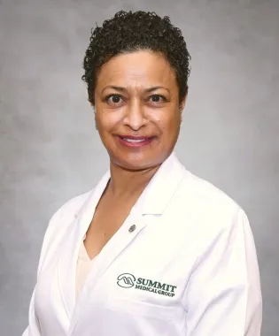 A portrait of Monique H. Golding, MD.