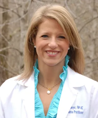 A portrait of Mindy Meyer, FNP-BC.