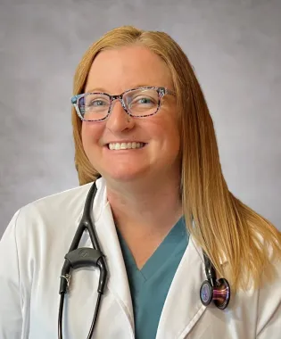 A portrait of Angie Winkler, FNP-BC.