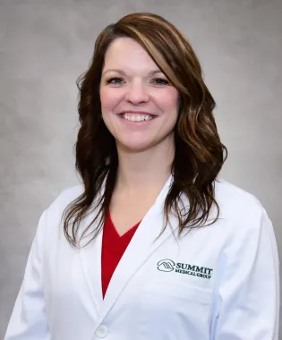 A portrait of April Looper, PA.