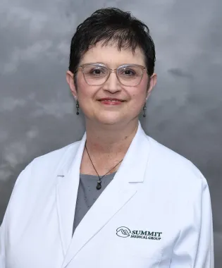 A portrait of Sandra Bailiff, CNP.