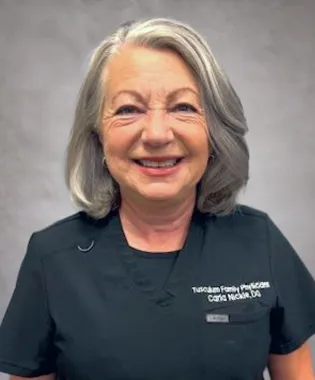 A portrait of Carla A. Nickle, DO.