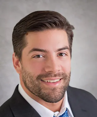 A portrait of Trey Bowland, PA.