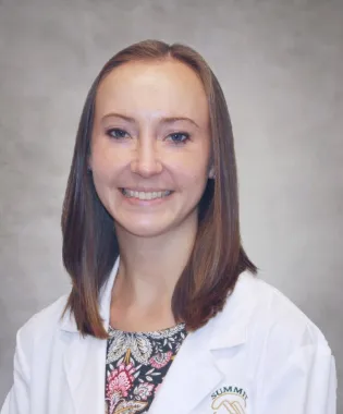 A portrait of Megan Micaletti, FNP.