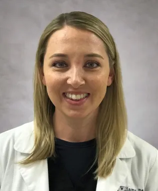 A portrait of Kara Williams, PA-C.