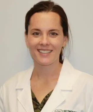 a close-up of a person smiling.