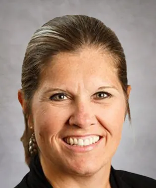 A portrait of Angela Brewer, FNP.