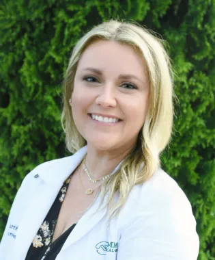 A portrait of Megan Harrison, FNP-BC.