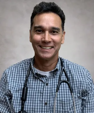 A portrait of Philip Gauslin, PA-C.