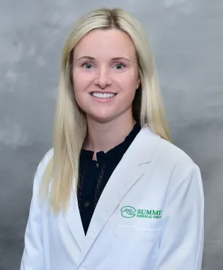 A portrait of Claire Walker, FNP-BC.