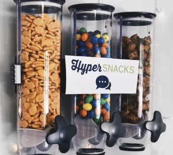 a close up of food on a counter
