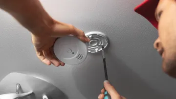 a person holding a device