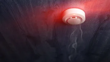 a light on a surface