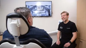 a person sitting in a chair