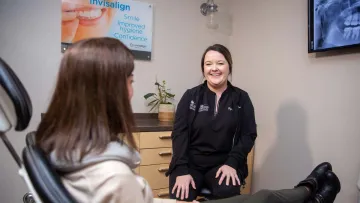 a person sitting in a chair