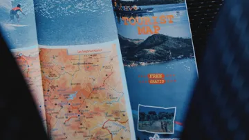 folded tourist map